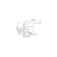 LEDEME Смеситель для душа L2028 808456
