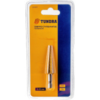 ТУНДРА Сверло ступенчатое , HSS, TiN, шестигранный хвостовик, 4 - 12 мм 2393927