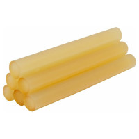 Клей желтый, прозрачный (6 шт; 11х100 мм) для клеевого пистолета ПРАКТИКА 641-633