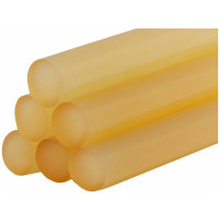 Клей желтый, прозрачный (6 шт; 11х100 мм) для клеевого пистолета ПРАКТИКА 641-633