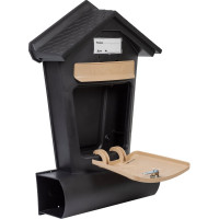 Почтовый ящик Цикл ЭЛИТ черный с бежевым 4607156366880