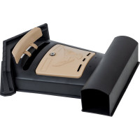 Почтовый ящик Цикл ЭЛИТ черный с бежевым 4607156366880