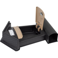 Почтовый ящик Цикл ЭЛИТ черный с бежевым 4607156366880