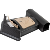 Почтовый ящик Цикл ЭЛИТ черный с бежевым 4607156366880