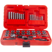 Набор метчиков и плашек SK-5 M3-M12, кейс, 40шт МАСТАК 351-00040C