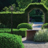 Садово-парковый светильник, столб 100W E27 230V, черный FERON 8111 11212