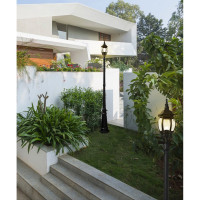 Садово-парковый светильник, столб 100W E27 230V, черный FERON 8111 11212