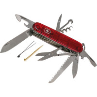 Швейцарский нож Victorinox Huntsman полупрозрачный красный 1.3713.T