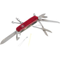 Швейцарский нож Victorinox Huntsman полупрозрачный красный 1.3713.T