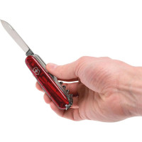 Швейцарский нож Victorinox Huntsman полупрозрачный красный 1.3713.T
