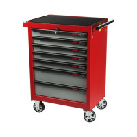 Тележка инструментальная (7 секций, красная, на колесах) JTC 3931C