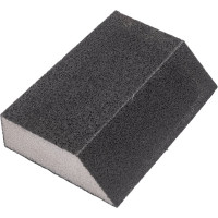 Губка угловая для шлифования средняя жесткость №6 (100x70x25 мм; Р180) EUROTEX 060213-410-180