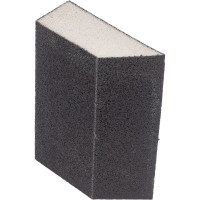 Губка угловая для шлифования средняя жесткость №6 (100x70x25 мм; Р180) EUROTEX 060213-410-180