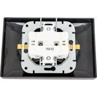 Розетка Bylectrica 2-местная СУ с заз.конт., серия СТИЛЬ, графит, РС16-313 графит