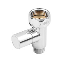 Прямой кран-вентиль SG ручка колпачок, хром, 1х3/4 г/ш, 2 шт 8831SCH0510/2