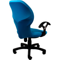 Чехол на мебель ГЕЛЕОС 704 для компьютерного кресла, стула, светло-синий ГЧ00704