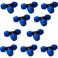 Тройник BOUTTE ПНД 20-20-20, 10 шт 9277406