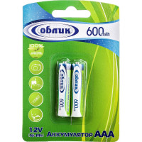 Аккумуляторы Облик Ni-Mh AAA -600 mAh Блистер-2 7056