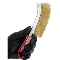 Щётка проволочная NORM 230x120 мм с пластиковой ручкой HP-967