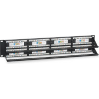 Патч-панель Cabeus 2U, 48 портов, RJ-45, категория 5e, PL-48-Cat.5e-Dual