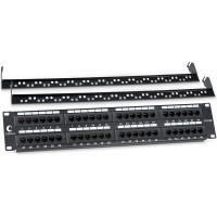 Патч-панель Cabeus 2U, 48 портов, RJ-45, категория 5e, PL-48-Cat.5e-Dual