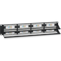 Патч-панель Cabeus 2U, 48 портов, RJ-45, категория 5e, PL-48-Cat.5e-Dual