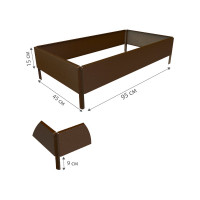 Готовая грядка Delta-Park GX 0.45х0.95 м, коричневая 30020GX_4595Br