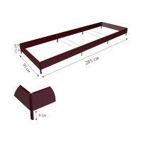 Готовая грядка Delta-Park GX 0.95х2.85 метра, коричнево-красная 30020GX_95275Ch
