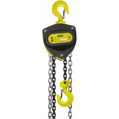Таль ручная цепная OCALIFT SEVERE (СЕВЕР), 1 т, 3 м, цепь глазированная sv10003