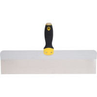 Фасадный нержавеющий шпатель FIT Профи, прорезиненная ручка с металлическим бойком 450 мм 06447