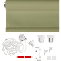 Рулонная штора PRAKTO Shantung 90х150см оливковый 7793772