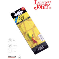 Балансир Lucky John CLASSIC 4, тройник, длина 40 мм, цвет 26RT, блистер 81401-26RT