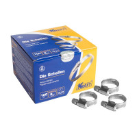 Червячный хомут KRAFT 12-22 мм, уп. 100 шт. KT 880202