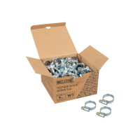 Хомут HELFER W1, 16-27 мм, оцинкованная сталь, уп. 100 шт. HF004038