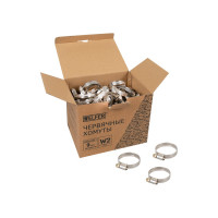 Хомут HELFER W2, 25-40 мм, нержавеющая сталь, уп. 100 шт. HF004054