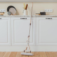 Швабра Доляна PVA со складным отжимом, стальной составной черенок 27х6х100 125 см 3566084