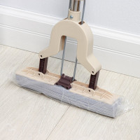 Швабра Доляна PVA со складным отжимом, стальной составной черенок 27х6х100 125 см 3566084