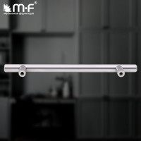 Ручка-рейлинг MF d=12 mm 128/178, матовый хром 11142v