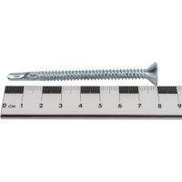 Шуруп флюгель Rusconnect CWM6380  (Flugel, JFL) потай 6,3x80 (100 шт) для крепления дерева к металлу TORX30 316380