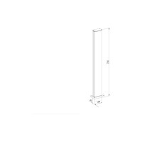 Садово-парковый светильник со светодиодами Elektrostandard 1538 TECHNO LED чёрный a053316