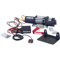 Электрическая лебёдка RUNVA 12V 4500A lbs синтетический трос EWT4500ASR