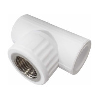 Переходной тройник VALFEX с внутренней резьбой, 32x1/2"х32, белый 10127232