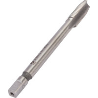 Метчик TLX М10,0 1,5x24x100 м/р.Р6М5К5 H2 удлиненный, проходной хв-к d7.0мм 66654