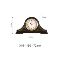 Настольные часы Apeyron цвет корпуса черный с золотом PLT211304