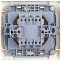 Выключатель слоновая кость 1 клавишный TDM ELECTRIC 10А, серия "Ильмень" SQ1823-0101