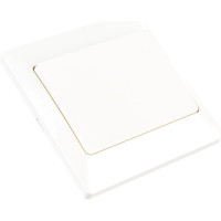 Выключатель слоновая кость 1 клавишный TDM ELECTRIC 10А, серия "Ильмень" SQ1823-0101