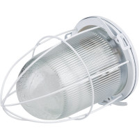 Светильник с решеткой ЭРА НСП 41-200-003 Желудь сталь стекло IP54 E27 max 200Вт белый Б0052020