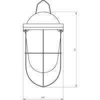 Светильник с решеткой ЭРА НСП 41-200-003 Желудь сталь стекло IP54 E27 max 200Вт белый Б0052020