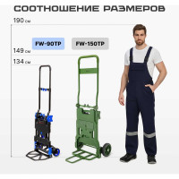 Складная тележка трансформер Magna Cart грузоподъемность 68 кг/136 кг FW-90TP