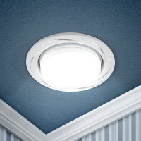 Светильник ЭРА под лампу Gx53, 220V, 13W, серебро/белый KL 77 AL WH1 Б0048963